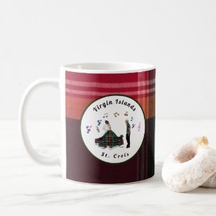 Mug Îles Vierges USVI Madras Plaid St. Croix VI