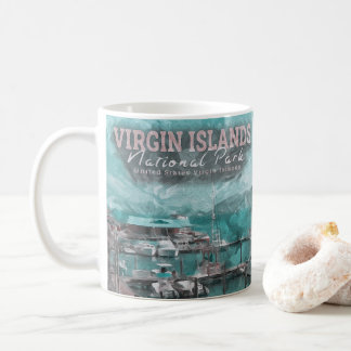 MUG ÎLES VIRGIN ÉTATS-UNIS - NAVIRE COULEUR D'EAU
