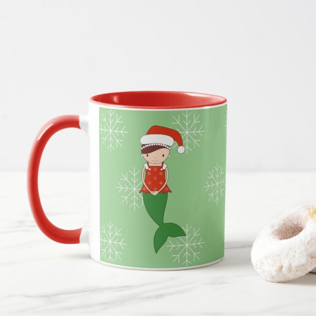 Mug illusima Ballerina Mermaid Noël Snowflakes (Avec donut)