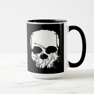 Mug Illusion de crâne d'autruche