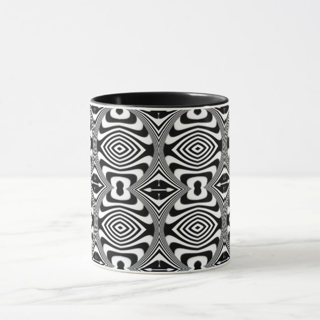 Mug Illusion d'optique 10 Design Abstrait (Centre)