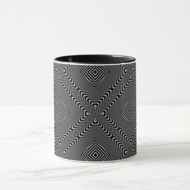 Mug Illusion d'optique 17 Conception Abstraite (Centre)