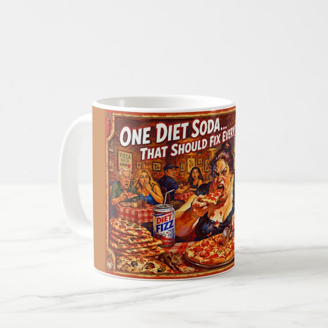 Mug « Illusions diététiques » – Un portrait d'auto-tro (Devant gauche)
