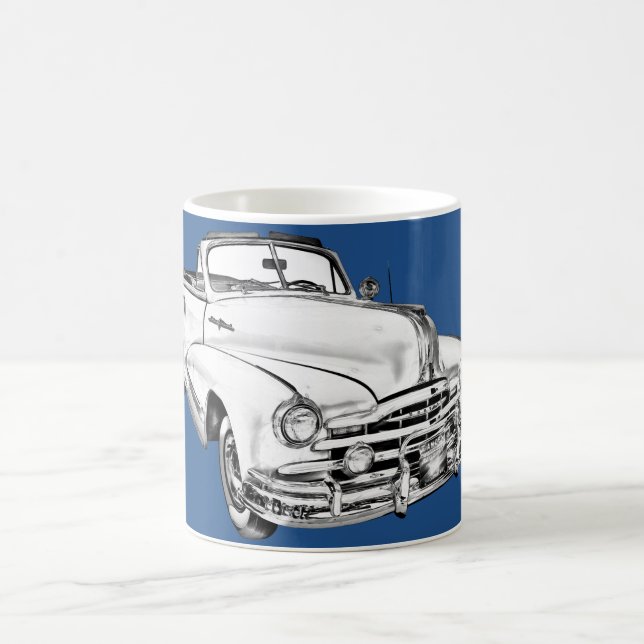 Mug Illustration 1948 argentée de voiture de filet de (Centre)