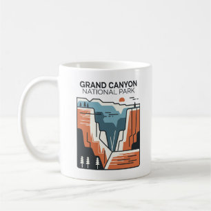 Mug Illustration Abstraite du parc national du Grand C