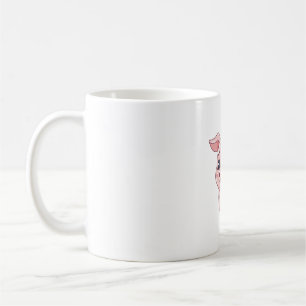Mug Illustration adorable de Kawaii Piglet