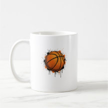 Mug Illustration Basket-ball Croquis Moderne