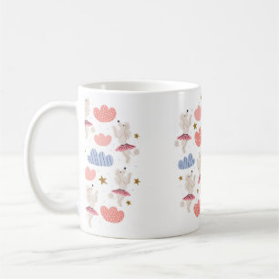 Mug Illustration circulaire avec de mignons chiens de 
