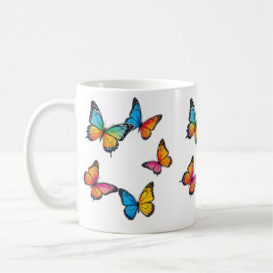 Mug Illustration colorée de papillon