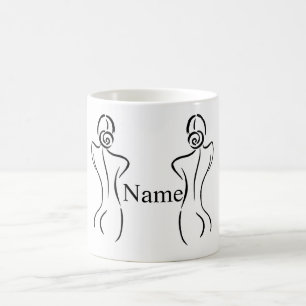 Mug Illustration d'art féminin Thunder_Cove