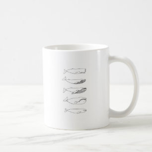 Mug Illustration de baleines (schéma)
