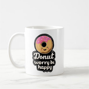 Mug Illustration de beignet souriant mignon – “Ne vous