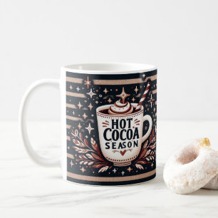Mug Illustration de cacao chaud festif