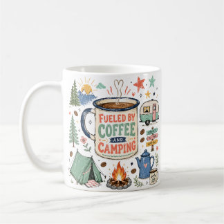 Mug Illustration de camping