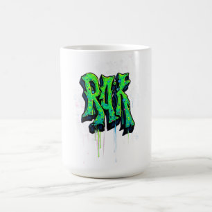 Mug Illustration de cerf et de fleur de lotus florale 