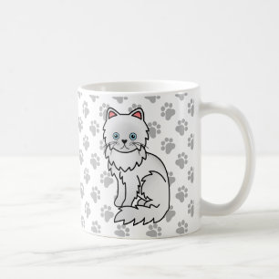 Mug Illustration de chat de dessin animé mignon persan