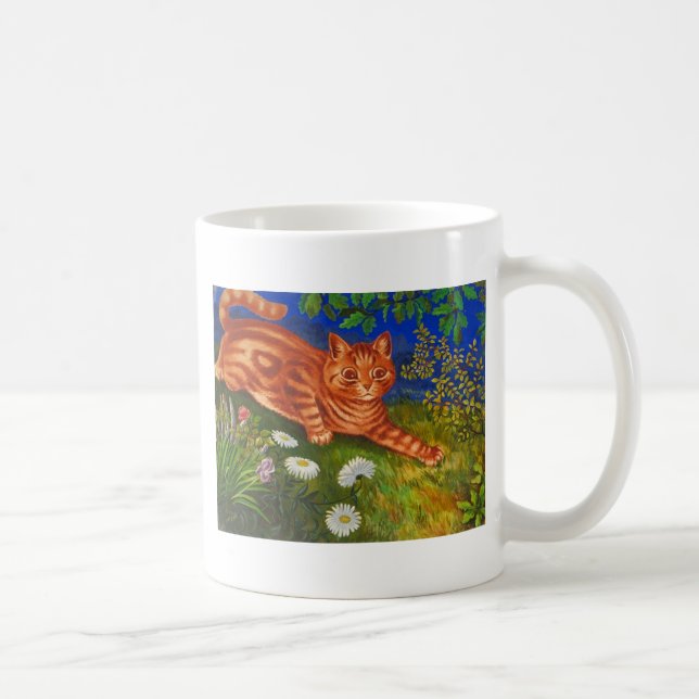 Mug Illustration de chat de jardin par Louis Wain (Droite)