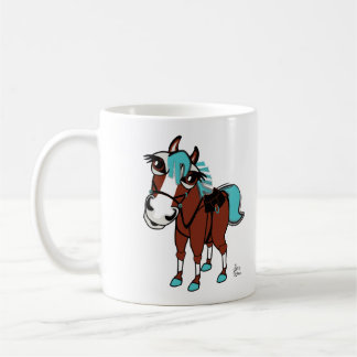 Mug illustration de cheval aucun texte