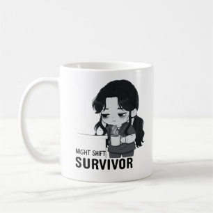 Mug Illustration de chibi infirmière identifiable surv
