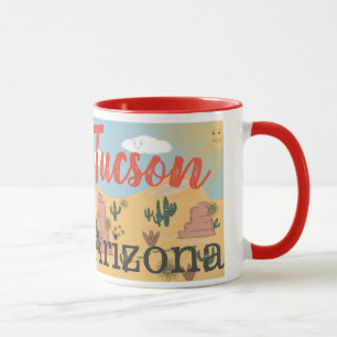 Mug Illustration de désert de Tucson Arizona
