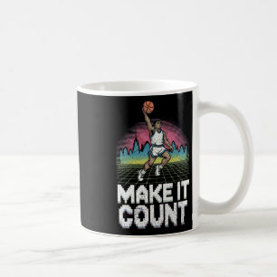 Mug Illustration de dunk squelette de style 80s à fair