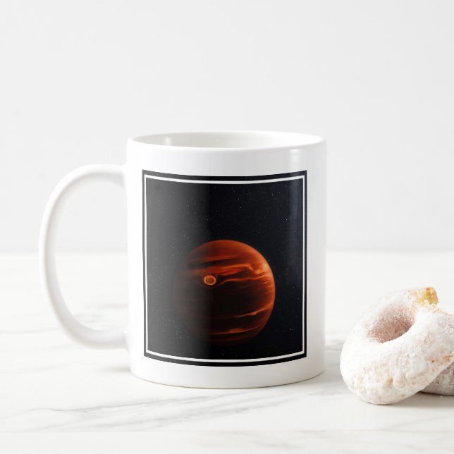 Mug Illustration De Exoplanet Vhs 1256 B Et Ses Étoile (Avec donut)