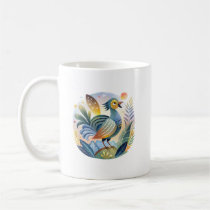 Mug Illustration de faisan Art de la faune et de la