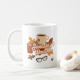 Mug Illustration de la chaleur de l'automne et du temp