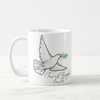 Mug Illustration de la colombe Sauvé par la foi 