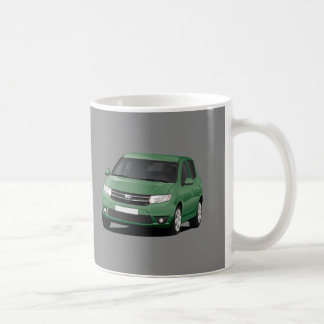 Mug Illustration de la Dacia Sandero II verte
