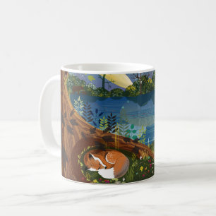 Mug Illustration de la faune de Riverside Idyllic