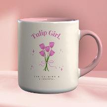 Illustration de la fleur de tulipe rose aquarelle