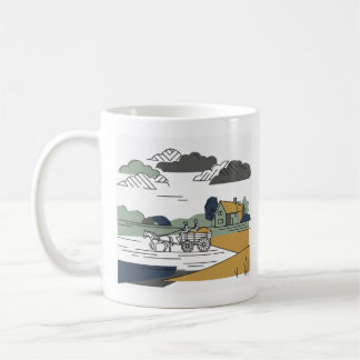 Mug Illustration de la ligne de Haywain de Constable