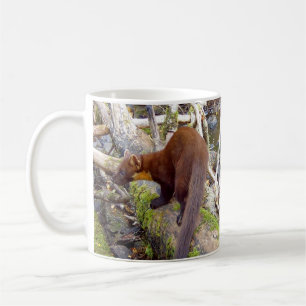 Mug Illustration de la martre des pins, mammifère de l
