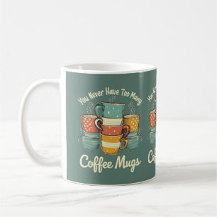 Mug Illustration de la pile de café rétro