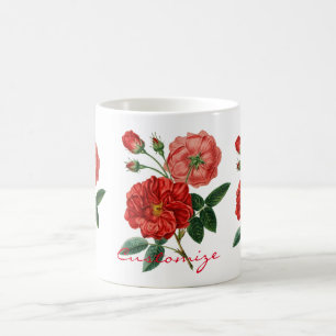 Mug Illustration de la Rose rouge Vintage Thunder_Cove