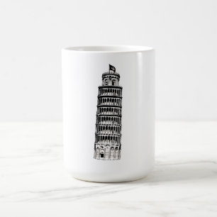Mug Illustration de la Tour penchée de Pise en ligne