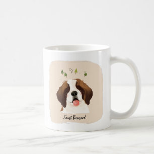 Mug Illustration de l'animal de compagnie St. Bernard 