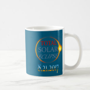 Mug Illustration de l'éclipse solaire totale 2017