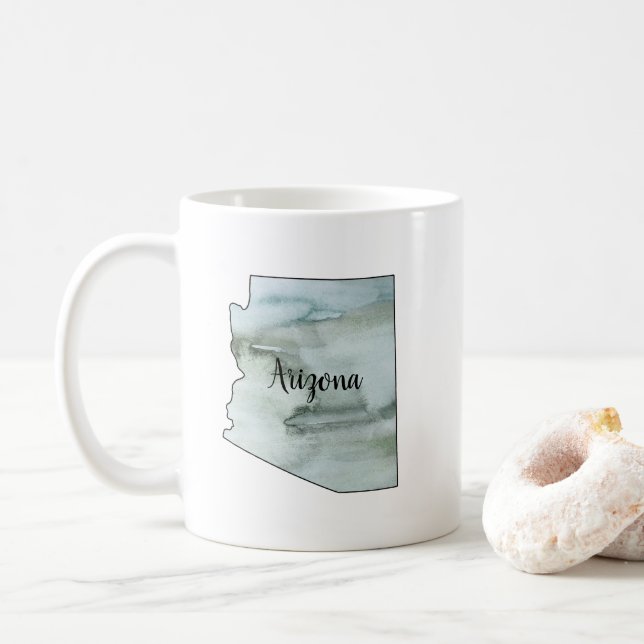 Mug Illustration de l'état de l'Arizona (Avec donut)
