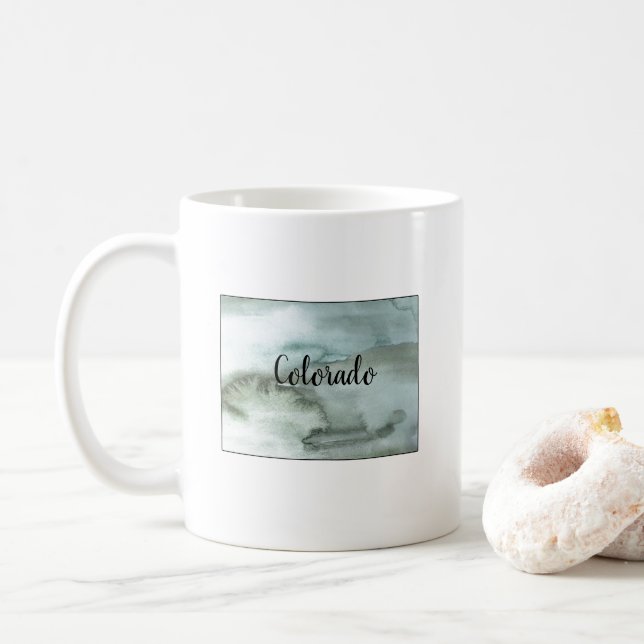 Mug Illustration de l'État du Colorado (Avec donut)