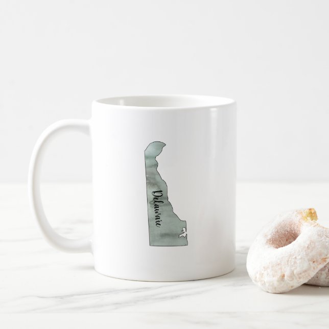 Mug Illustration de l'état du Delaware (Avec donut)