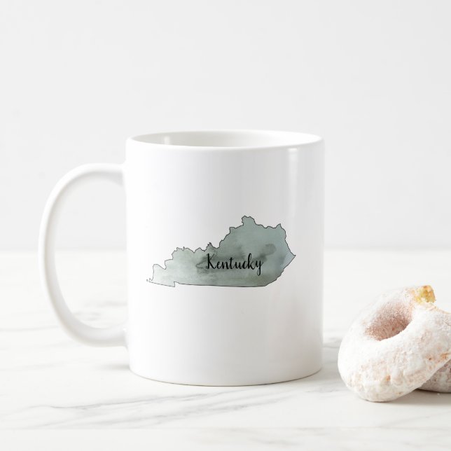 Mug Illustration de l'État du Kentucky (Avec donut)