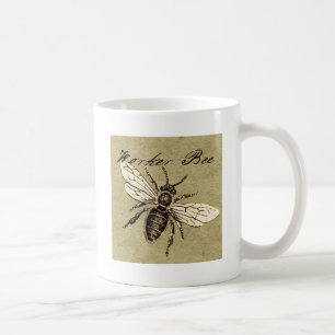 Mug Illustration de l'insecte d'abeille vintage