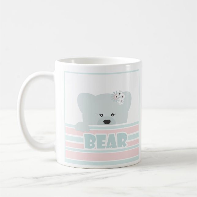Mug Illustration de l'ours en peluche pour enfants (Gauche)