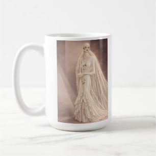 Mug Illustration de mode de mariage Art déco vintage