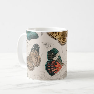 Mug Illustration de papillon antique : 1820 Orfèvre