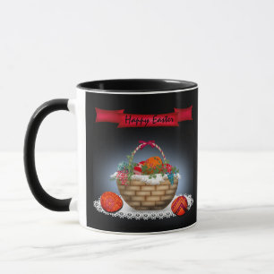 Mug Illustration de Pâques, oeufs de Pâques, Fêtes de 