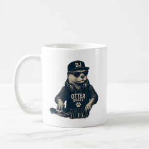 Mug Illustration de platine tournante EDM vintage de l