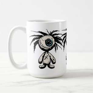 Mug Illustration de poupée vaudou mignonne et effrayan